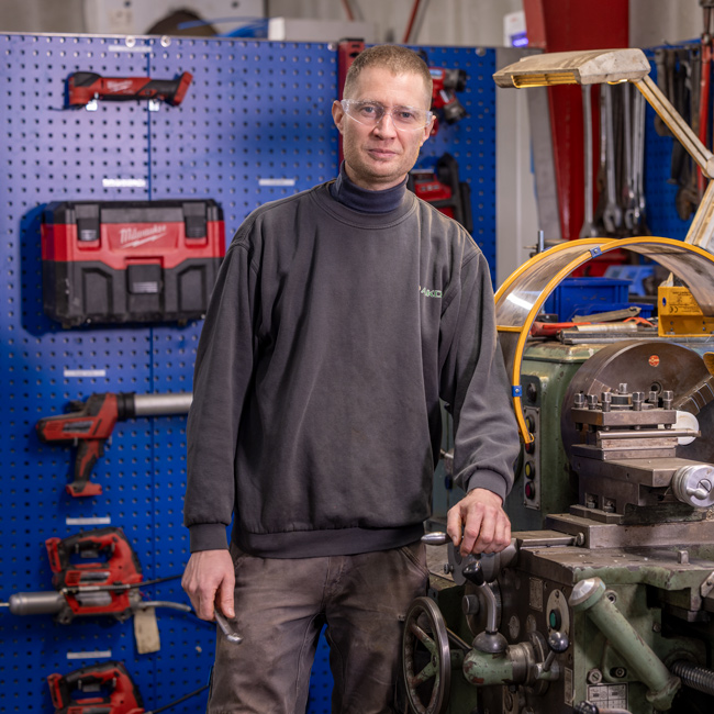 Preben, vedligehold hos AKD i Toftlund